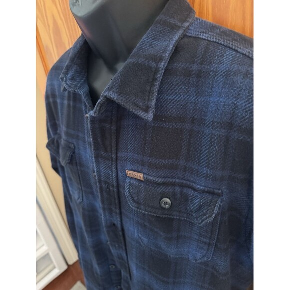 Orvis Heavy Flannel Jacket/Shacket Men's Sz XL 100% Cotton Blue & Black Plaid - Picture 15 of 15